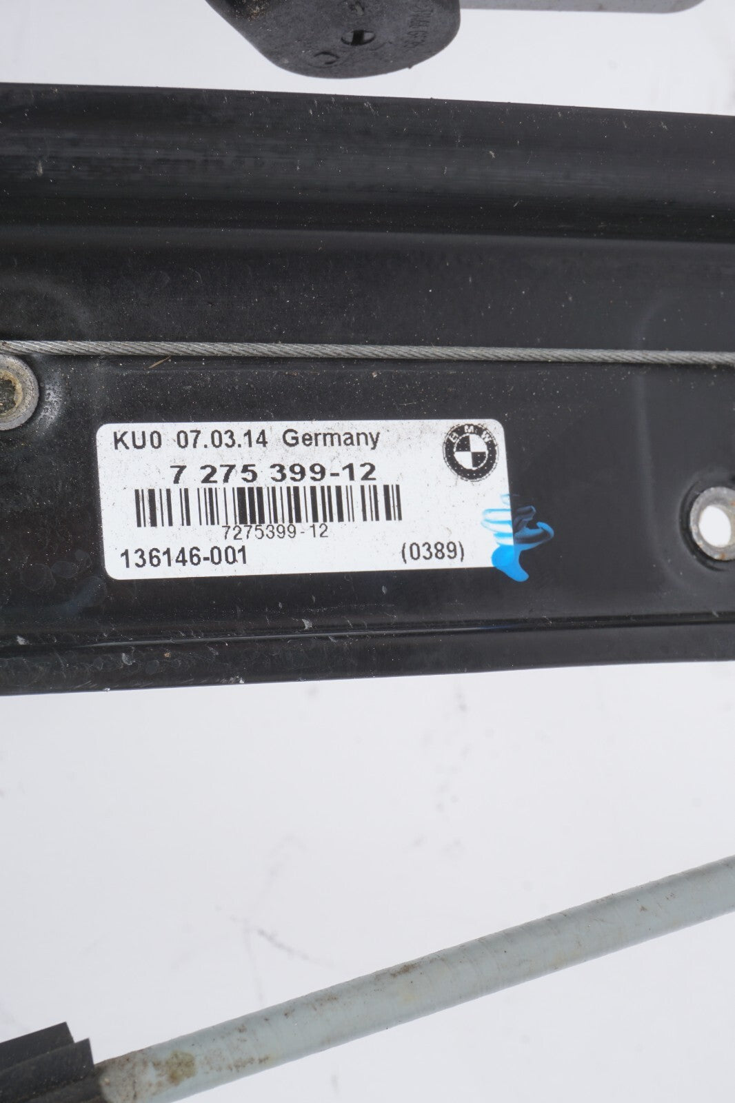 13-18 BMW 650i 640i Grand Coupe Rear Left Dr Side Window Regulator & Motor OEM