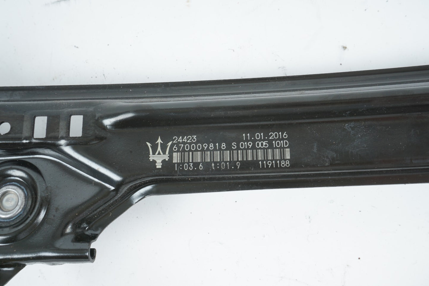 14 - 20 MASERATI QUATTROPORTE REAR LEFT DOOR WINDOW REGULATOR W/ MOTOR OEM
