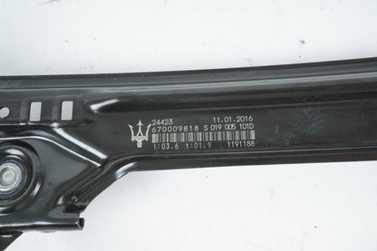 14 - 20 MASERATI QUATTROPORTE REAR LEFT DOOR WINDOW REGULATOR W/ MOTOR OEM