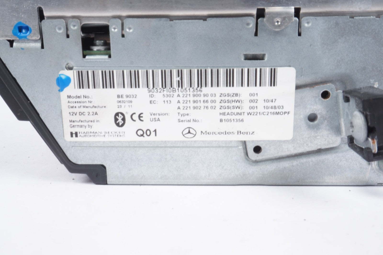10-13 Mercedes W221 S400 S550 Head Unit Navigation Command Comand CD Audio OEM