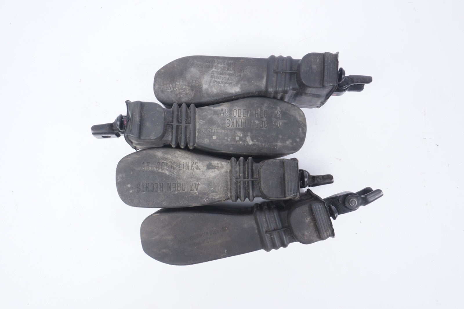 2012-2018 AUDI A7 FRONT REAR LEFT RIGHT SIDE DOOR CHECK STRAP STOP STOPPER SET