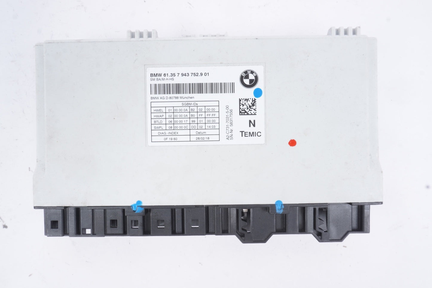 BMW F82 F32 F30 F22 FRONT LEFT DRIVER SIDE SEAT MEMORY CONTROL MODULE OEM