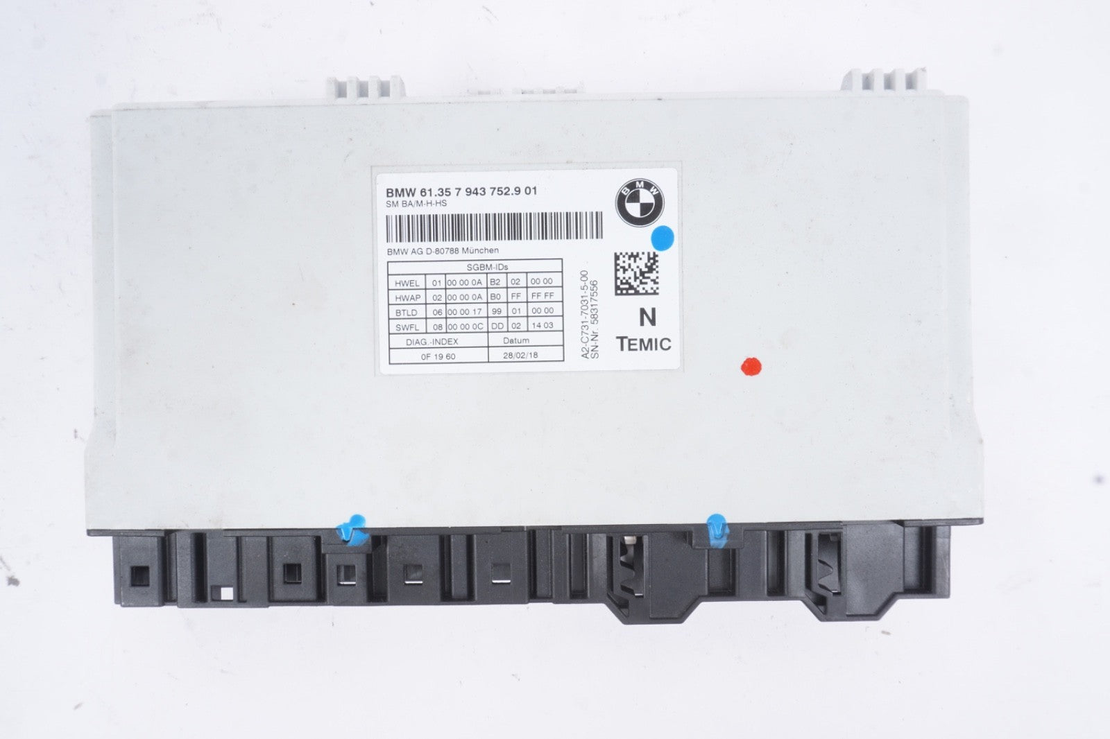 BMW F82 F32 F30 F22 FRONT LEFT DRIVER SIDE SEAT MEMORY CONTROL MODULE OEM