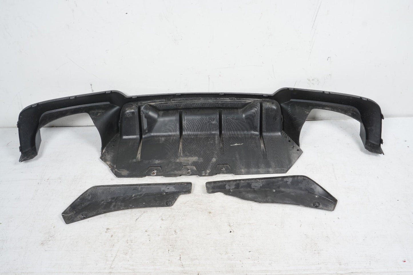 2011-2013 BMW 550i F10 Rear Bumper Lower Valance Spoiler Carbon OEM