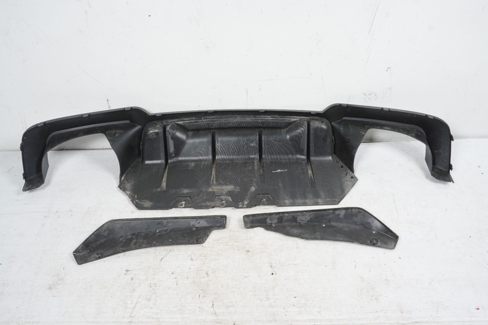 2011-2013 BMW 550i F10 Rear Bumper Lower Valance Spoiler Carbon OEM