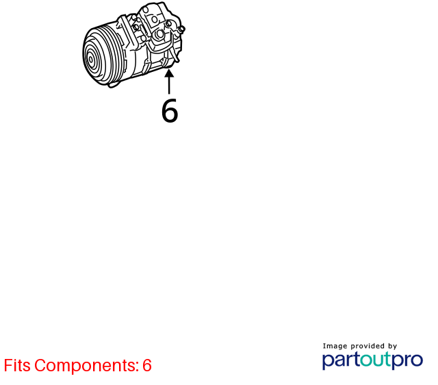08-11 Mercedes W204 C300 Ac Compressor A0022303111 OEM