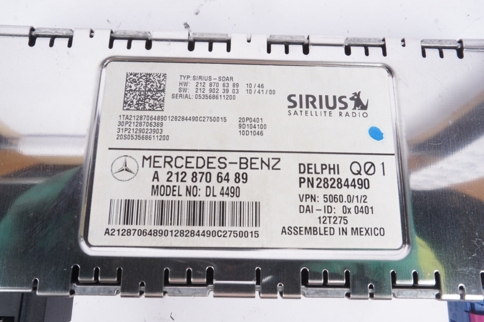 10-13 Mercedes W212 E350 E550 OEM Satellite Radio Control Module Unit