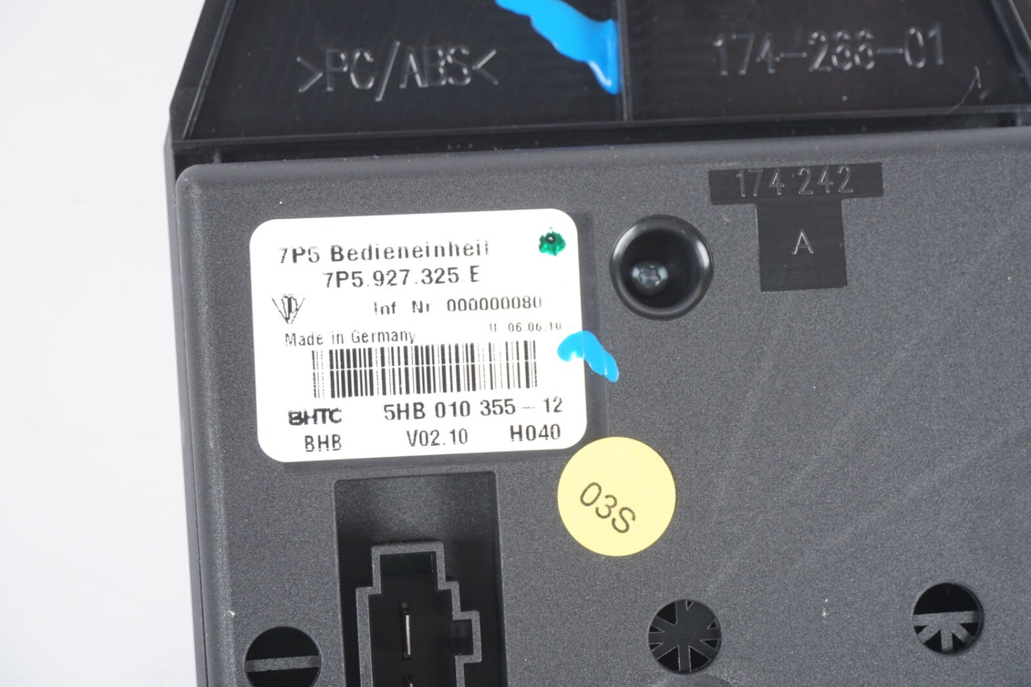 2011-2018 PORSCHE CAYENNE REAR SEAT HEATING SWITCH 7P5927325E