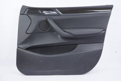 2011 - 2017 BMW X3 F25 Front Right Passenger Door Panel Leather Black OEM
