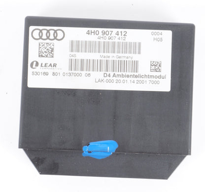 12-17 AUDI A8L A8 Comfort Control Keyless Entry Module 4H0907412 OEM