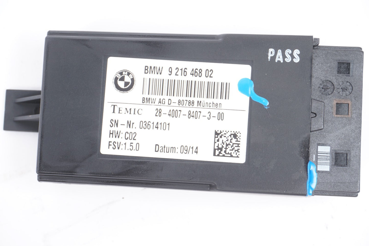 2013 - 2018 BMW 650I Front Seat Control Module 9216468 OEM