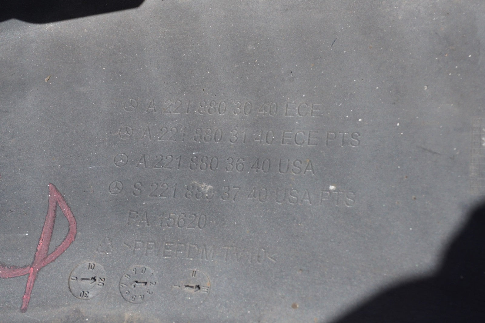 10-13 Mercedes W221 S550 S400 Base Front Bumper Cover Assembly Gray OEM