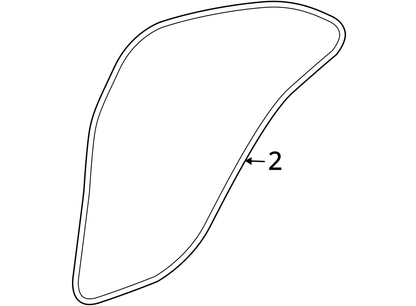2022 - 2025 Mercedes Benz EQB350 EQB300 EQB250 Door Seal Rear Right