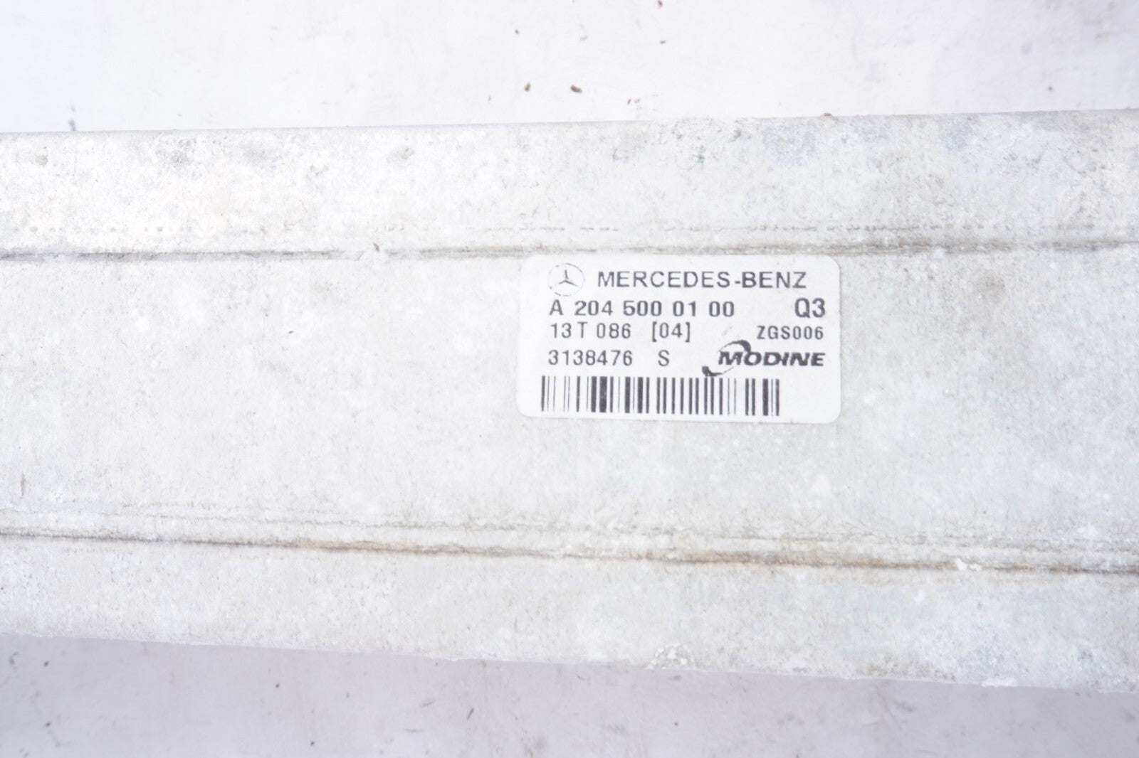 12-15 Mercedes W204 C250 SLK250 Intercooler Radiator 2045000100 OEM