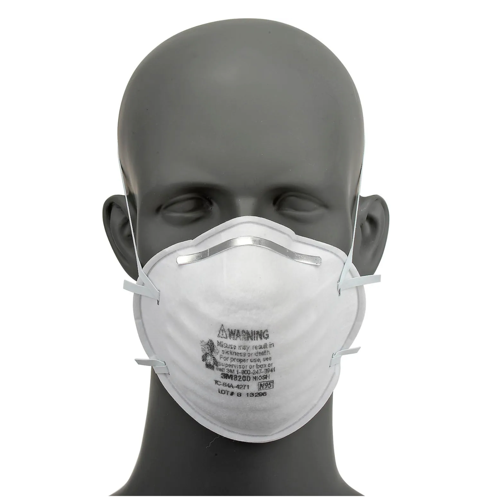 3M 8200 N95 Disposable Particulate Respirator, 20/Dispenser (Pack of 250)