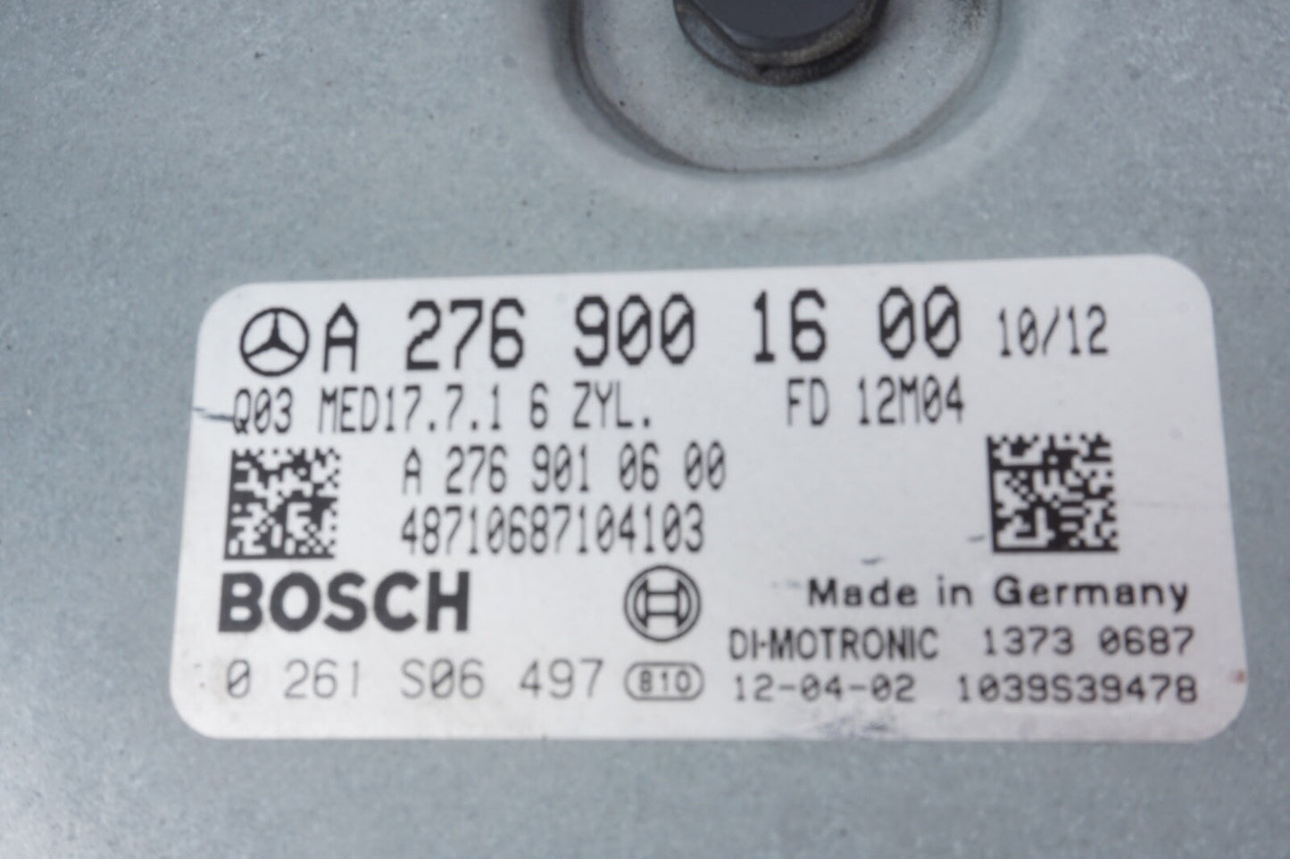 12-13 Mercedes 212 E350 Engine Control Module ECU 2769001600 2079052600