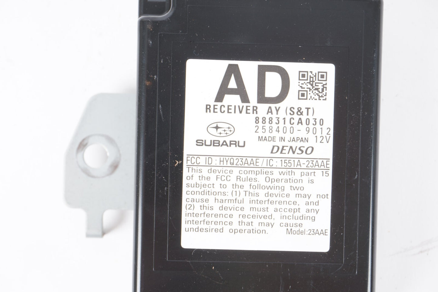 2013 - 2020 Subaru BRZ KEYLESS ENTRY RECEIVER MODULE 88831CA030 OEM
