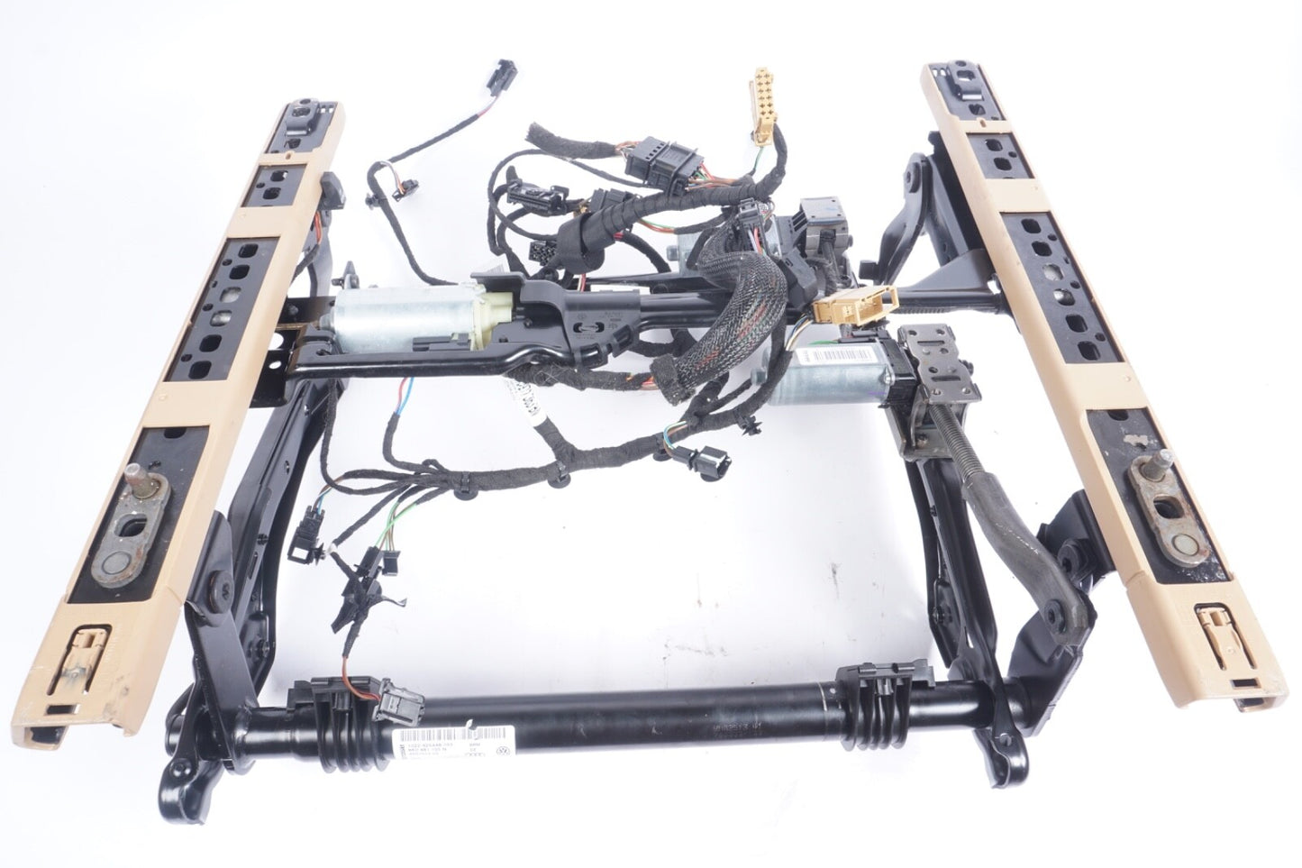 11-17 Porsche Cayenne Front Left Driver Side Seat Track Frame W/ Motors Oem