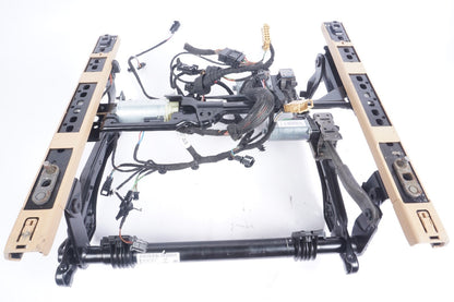 11-17 Porsche Cayenne Front Left Driver Side Seat Track Frame W/ Motors Oem