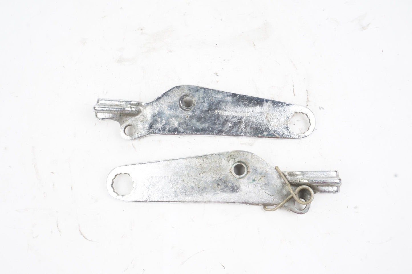 MERCEDES  W111   220SE  250SE  W112  COUPE , SEAT CHROME SIDE ADJUSTER PAD PAIR 