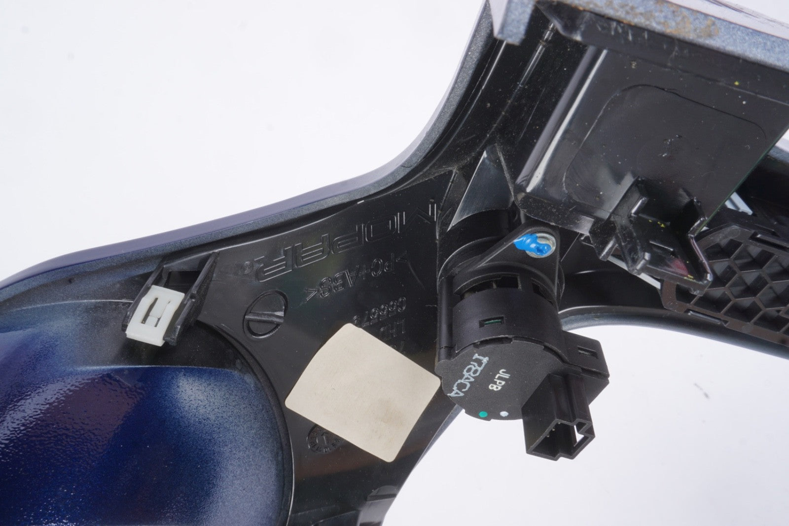 2016-18 FIAT 500X CENTER DASH TRIM BEZEL W/ HAZARD TRACTION SWITCH BLUE OEM