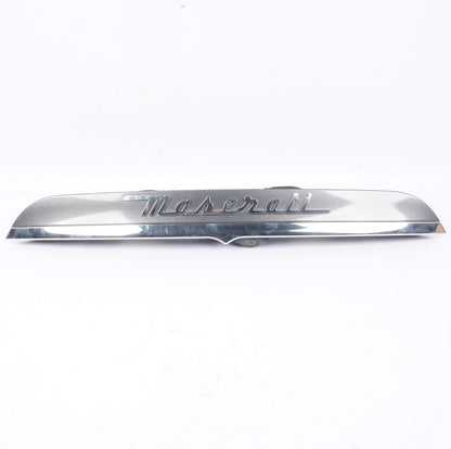 14-19 Maserati Ghibli Rear Trunk Lid Licence Molding Trim Handle W/ Camera OEM