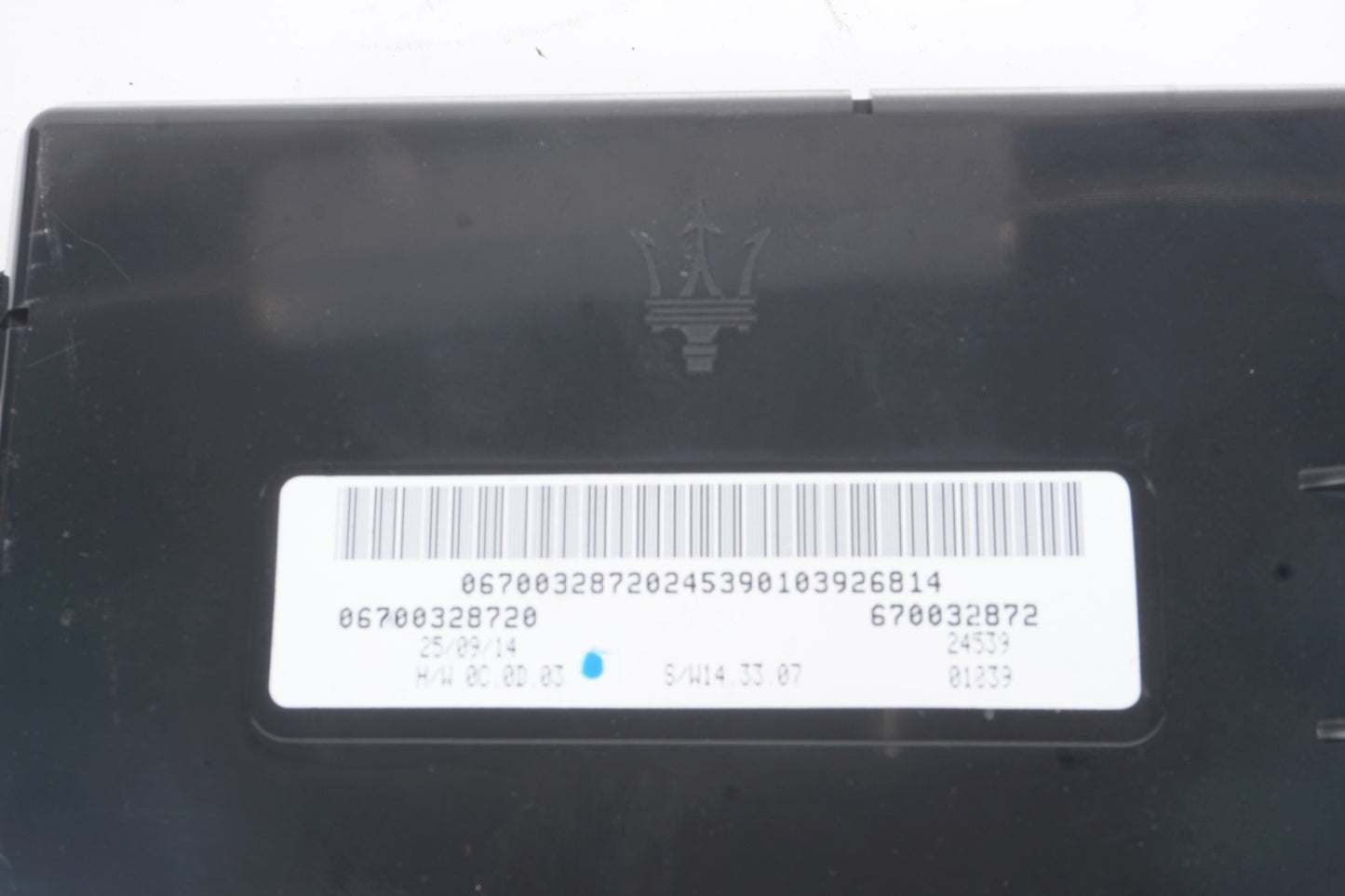 2014 - 2019 Maserati Ghibli S Climate Control Module Unit OEM