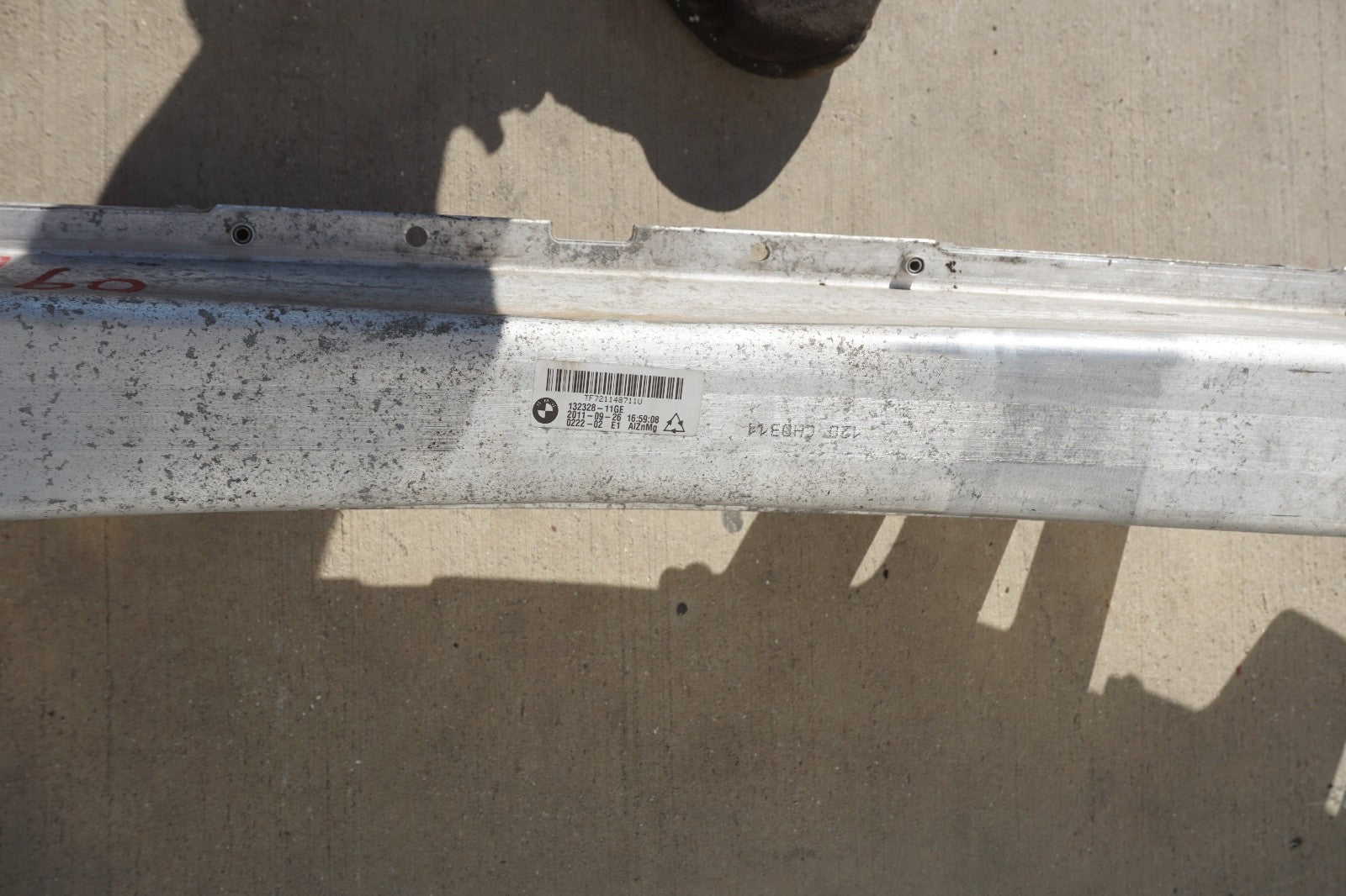 2012 – 2014 BMW 650i Front Bumper Reinforcement Impact Bar OEM 13232811GE