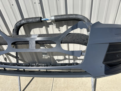 For 2017 Audi Q3 New Front Bumper Cover Primed Without Side Light Hole