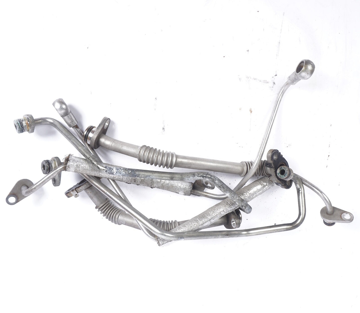 2014 - 2020 MASERATI GHIBLI 3.0L TURBOCHARGER OIL DELIVERY PIPE LINE OEM SET