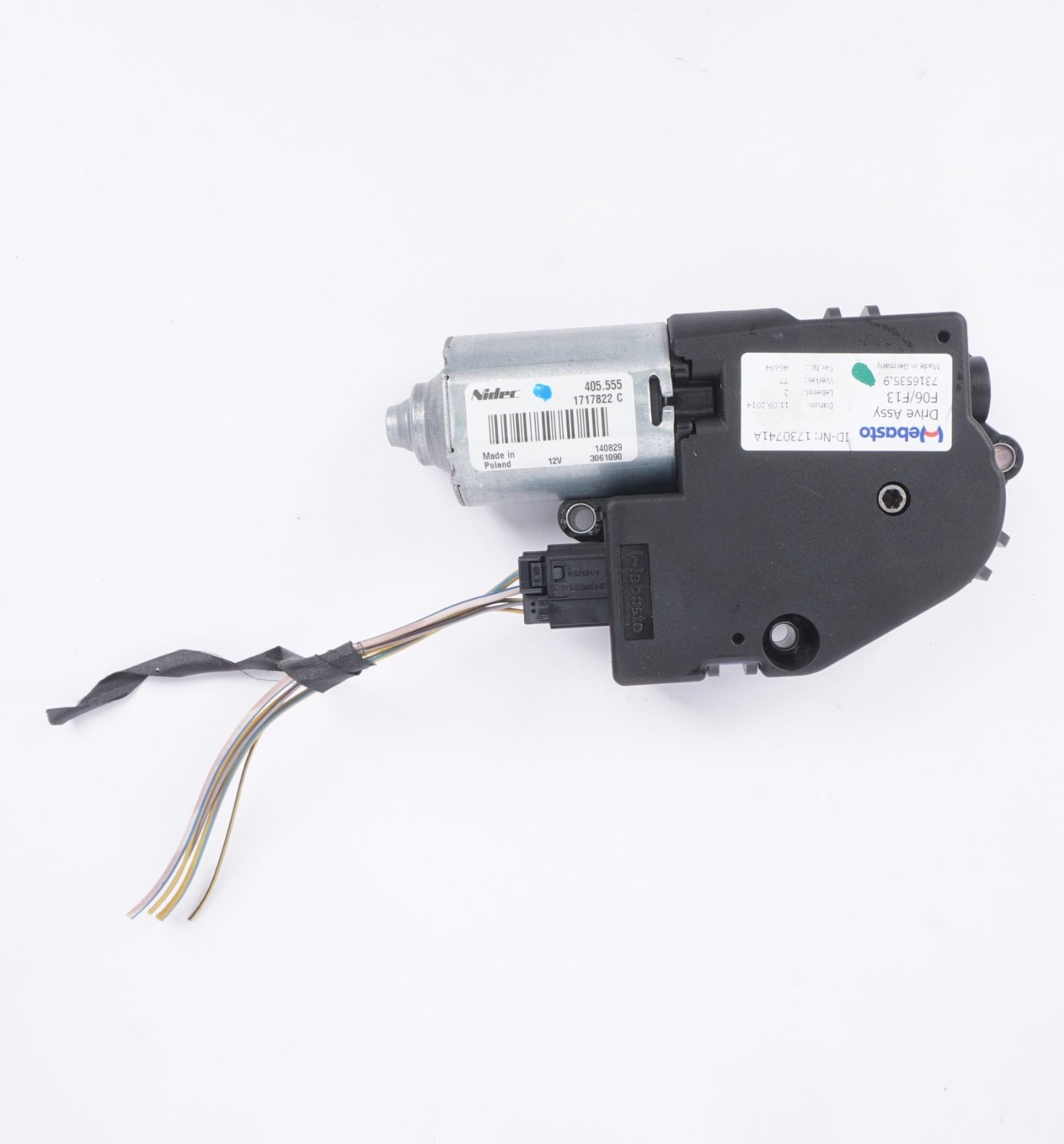 2012 - 2019 BMW 650I F06  SUNROOF MOTOR 7316535 OEM