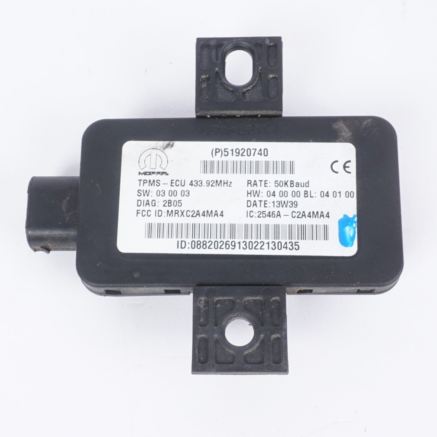 2014 - 2019 Fiat 500L Tire Pressure Monitor Sensor Control Sensor TPMS  OEM