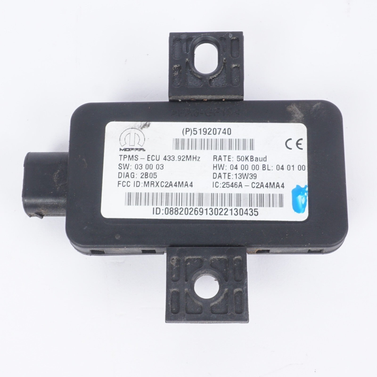 2014 - 2019 Fiat 500L Tire Pressure Monitor Sensor Control Sensor TPMS  OEM