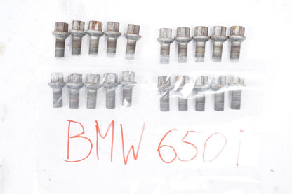 13 - 18 BMW 650i 640i Wheel Lug Nut Bolt SET Of 20  OEM