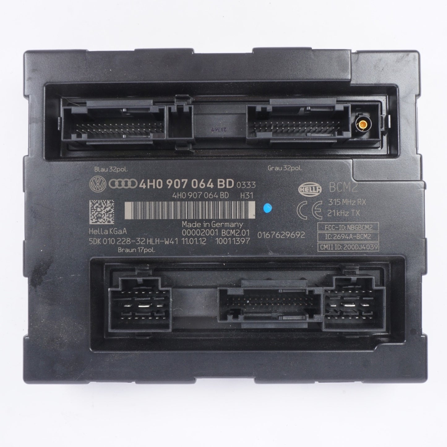 2011-18 AUDI A8 A7 A6 R8 KEYLESS BCM COMPUTER BODY CONTROL MODULE OEM