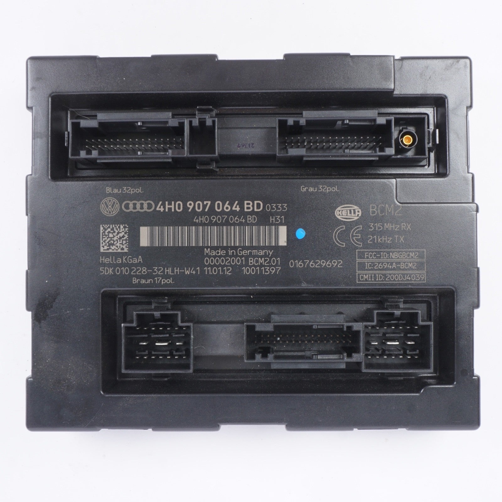 2011-18 AUDI A8 A7 A6 R8 KEYLESS BCM COMPUTER BODY CONTROL MODULE OEM