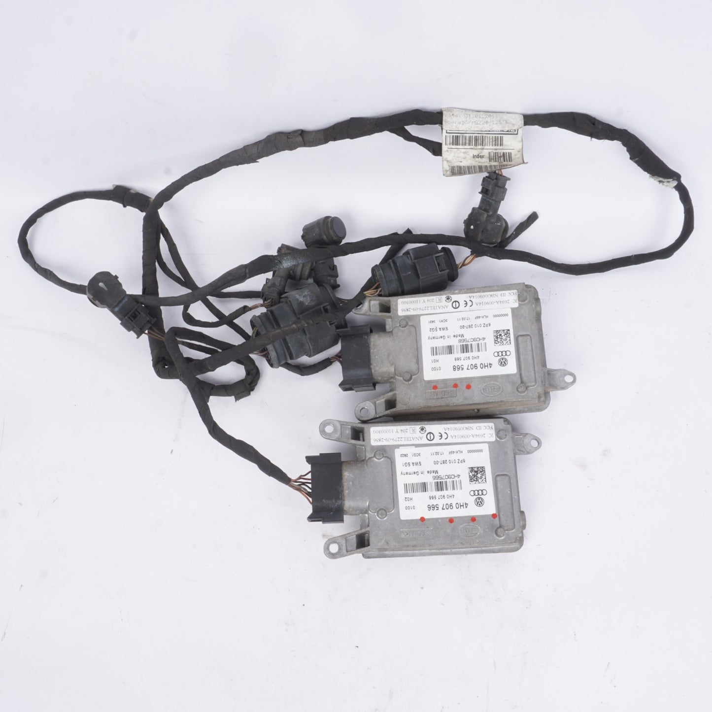 2011 - 2012 Audi A8L Left Blind Spot Control Park Sensor Wire Harness OEM