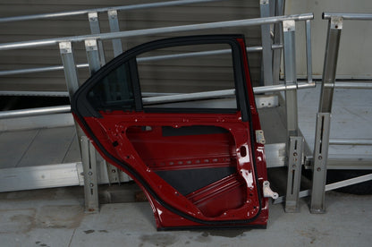 08-14 Mercedes C300 C250 C350 Sedan Rear Left Driver Side Door Shell Red OEM