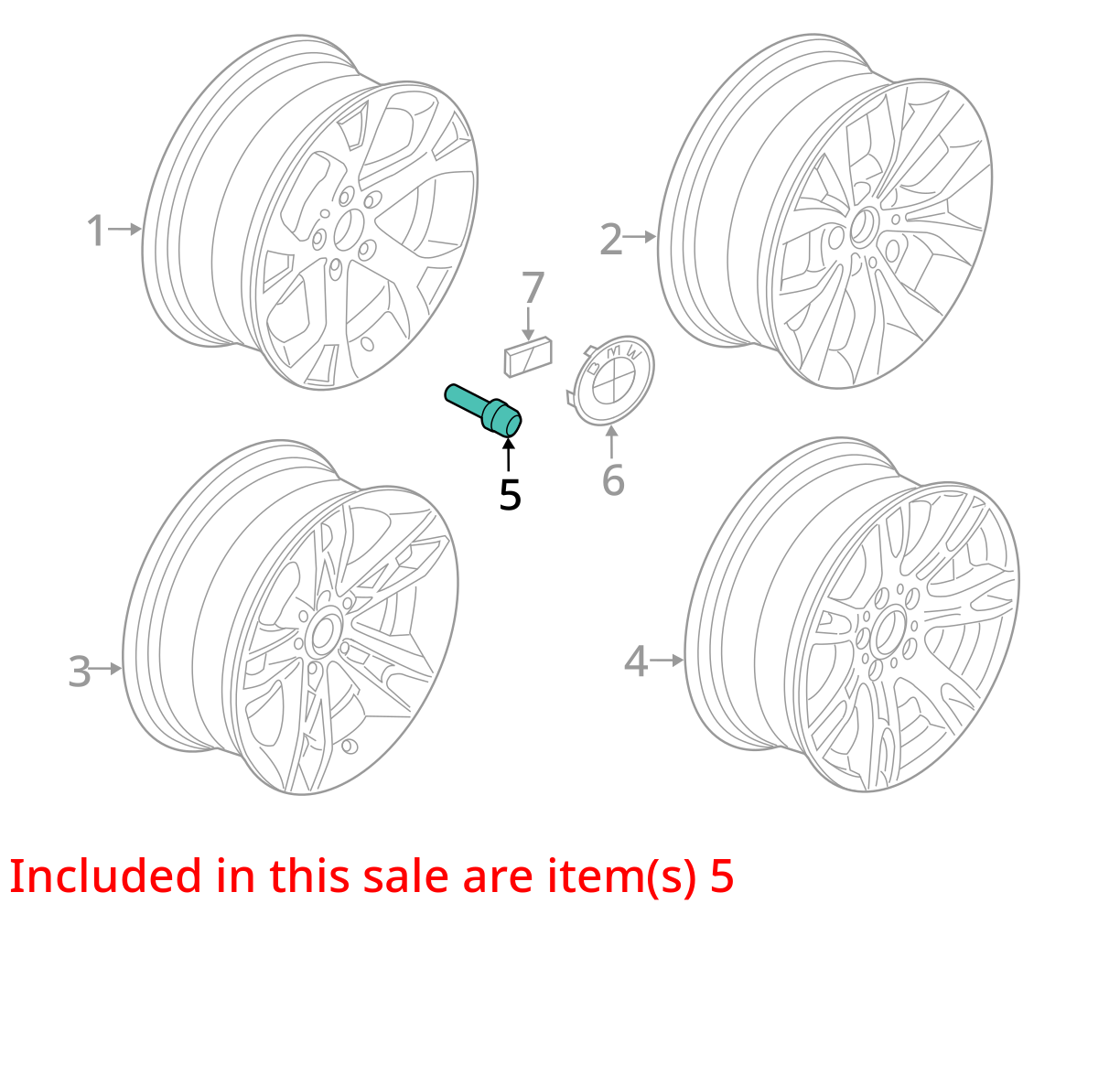 SET 20 OEM BMW E90 E30 E36 E46 Z4 325i 525i Lug Nut Bolt M12x1.5 36136781150