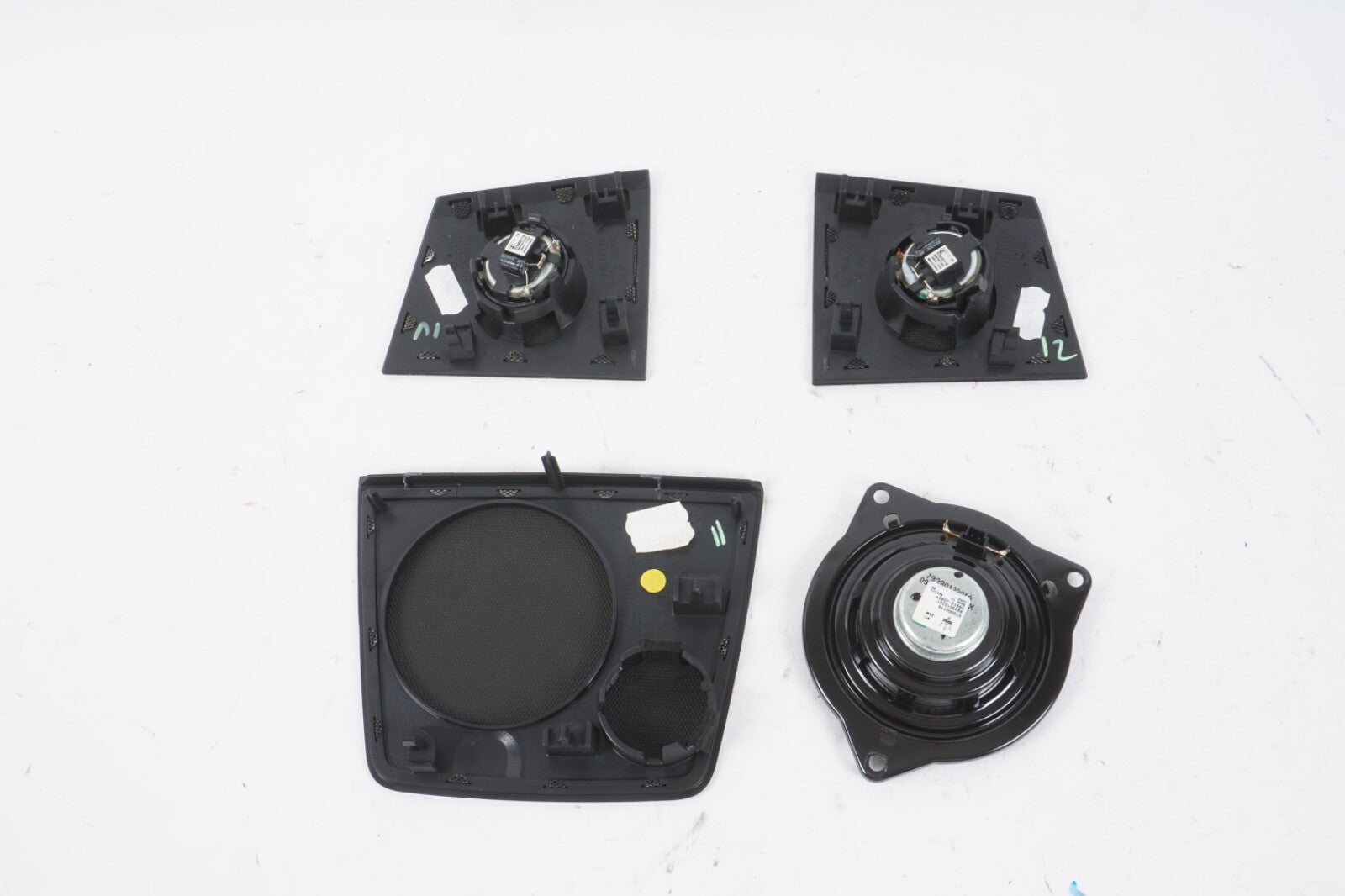 14-17 MASERATI GHIBLI RIGHT/LEFT CENTER DASHBOARD SPEAKER COVER GRILLE SET OEM