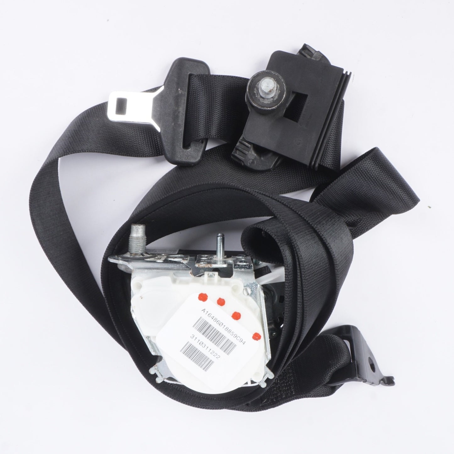 06-12 Mercedes W164 ML320 GL450 Rear Right Side Seat Belt Seatbelt Black OEM