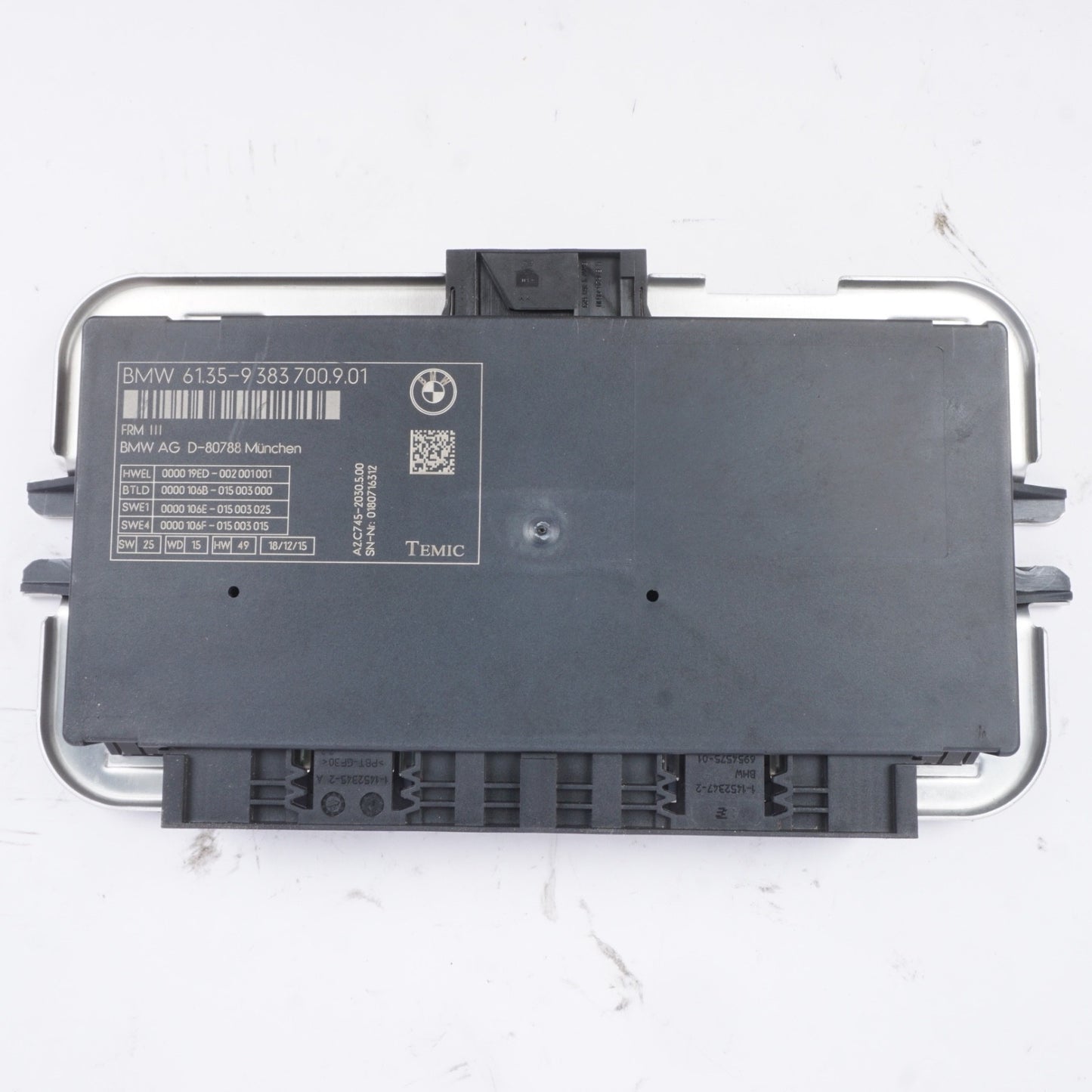2015 2016 2017 BMW X3 FOOTWELL LIGHTING CONTROL MODULE LCM 61.35-9383700 OEM
