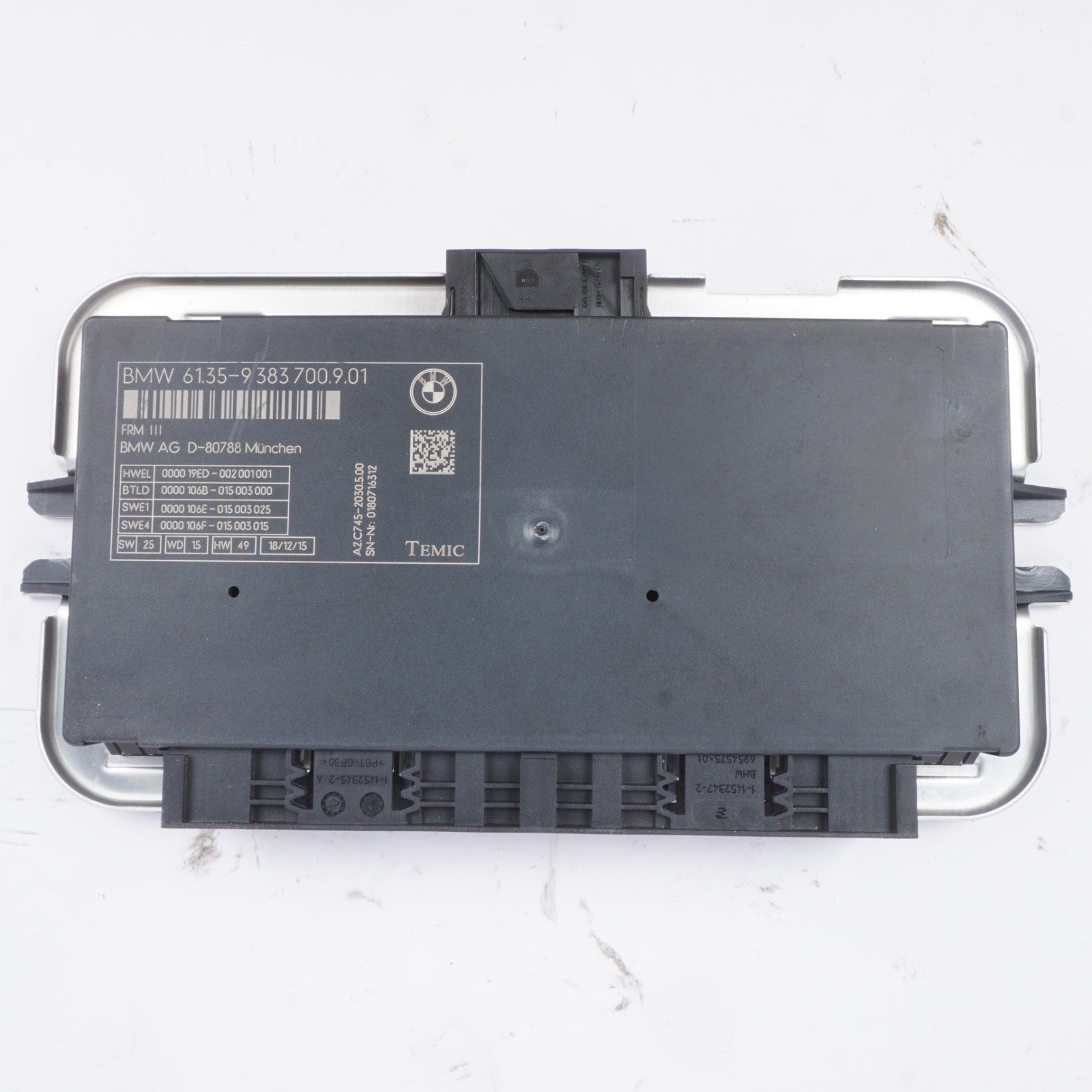 2015 2016 2017 BMW X3 FOOTWELL LIGHTING CONTROL MODULE LCM 61.35-9383700 OEM