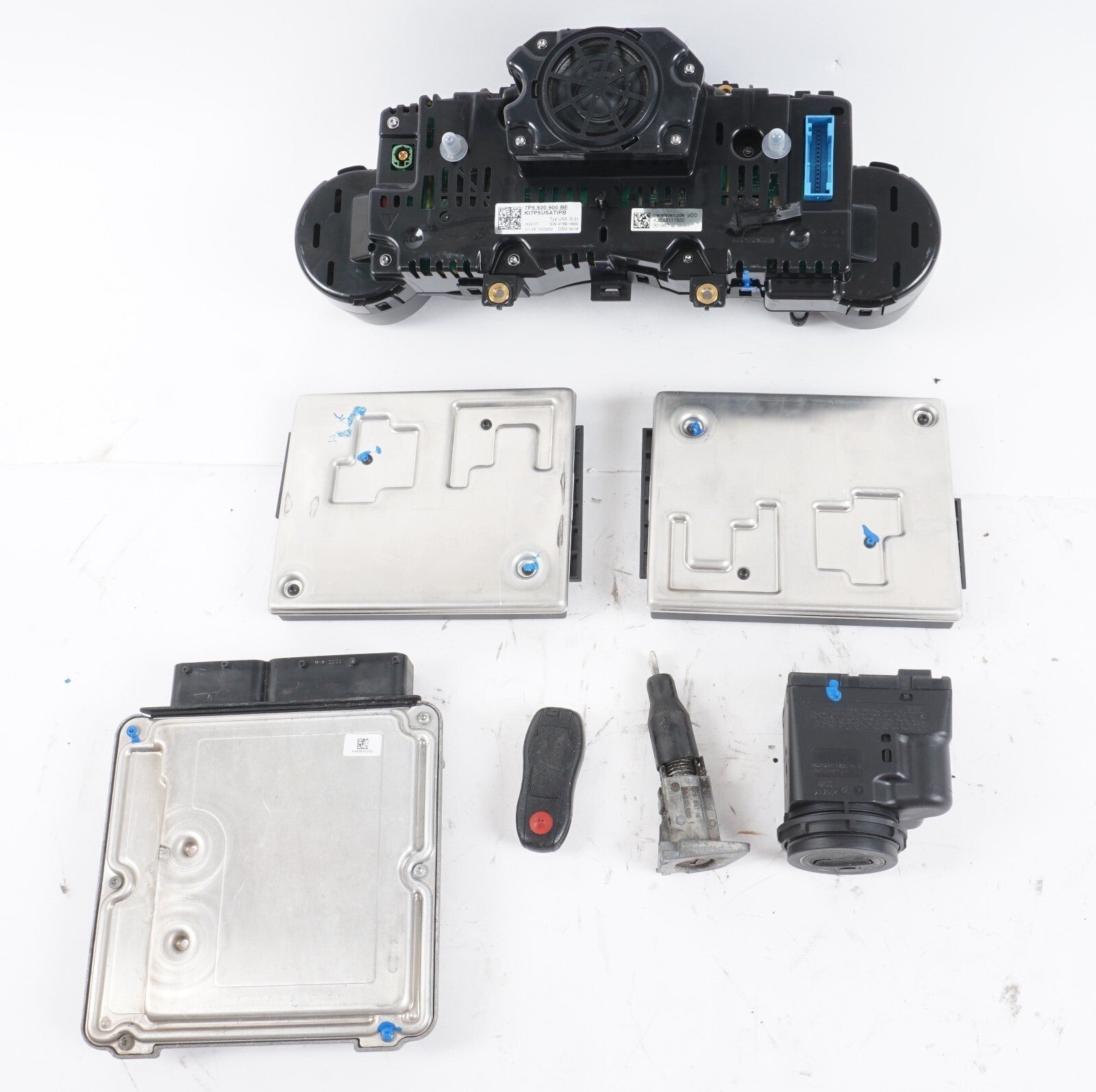 2011-2018 PORSCHE CAYENNE 3.6L IGNITION SET KEY LOCK MODULE GAUGE OEM