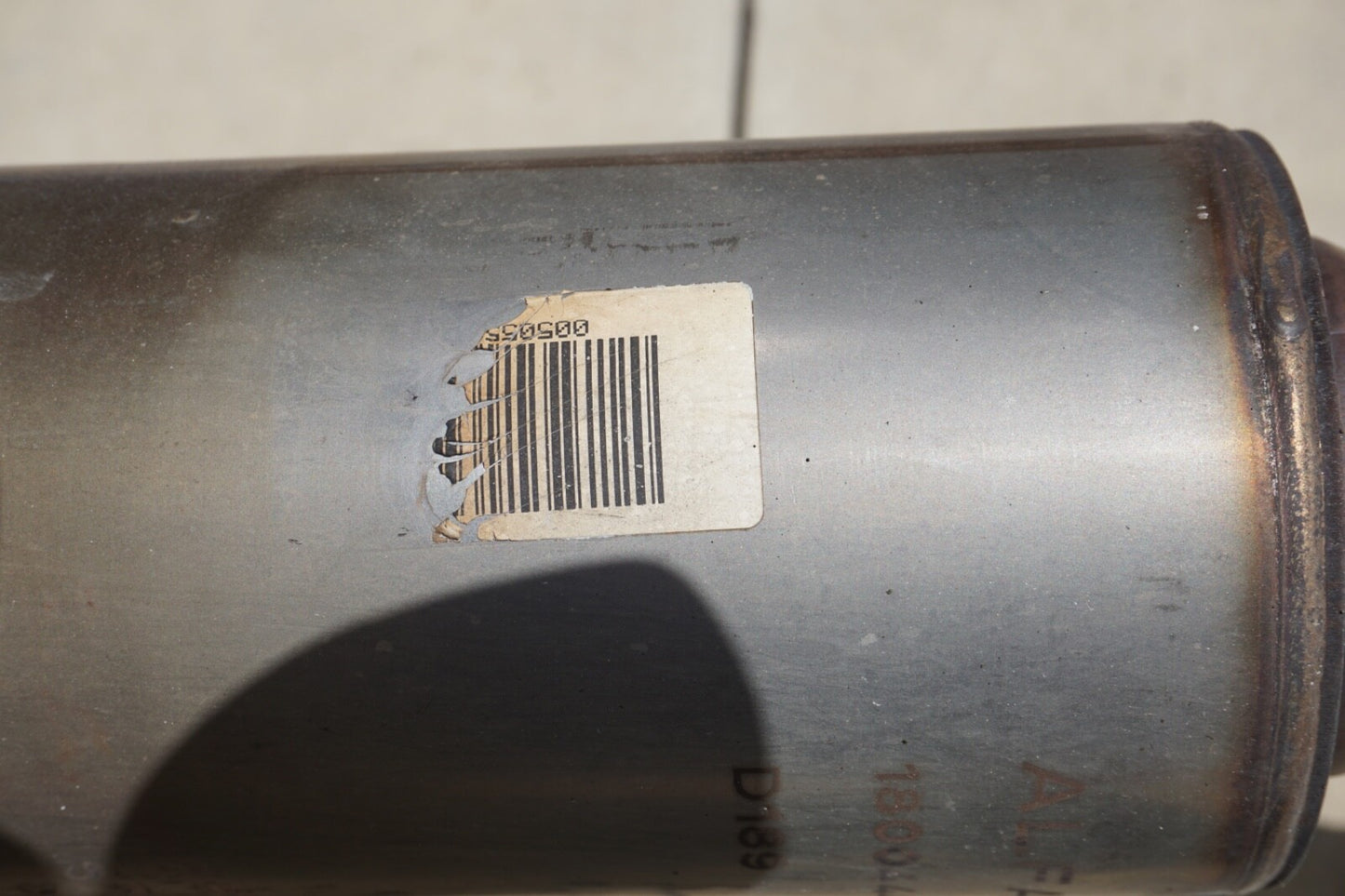 2017-2020 ALFA ROMEO GIULIA  2.0L REAR EXHAUST MUFFLER W/ DOWNPIPE TUBE OEM