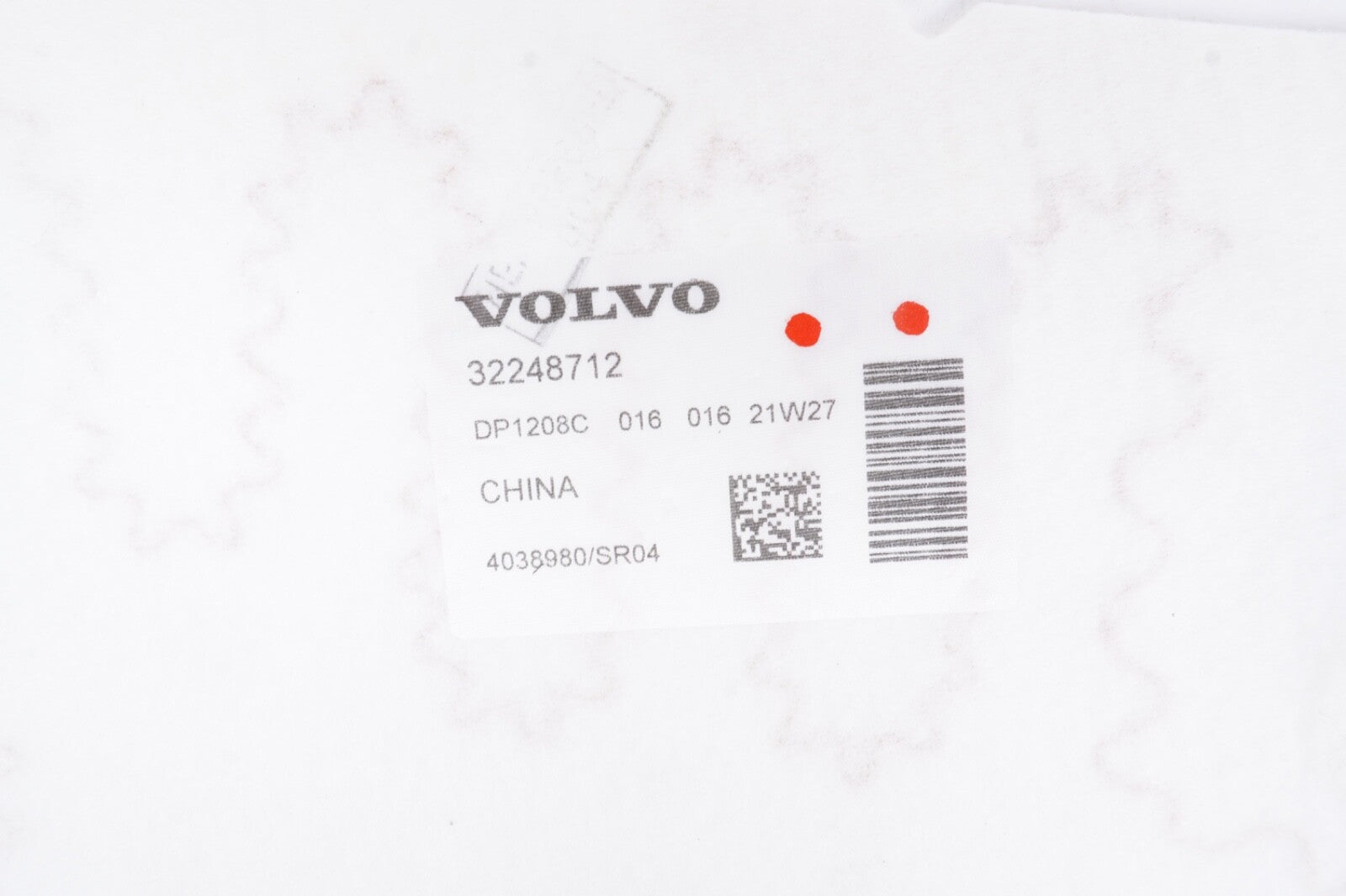 2021 - 2024 POLESTAR 2 Genuine Volvo Seat Back Heater 32248712