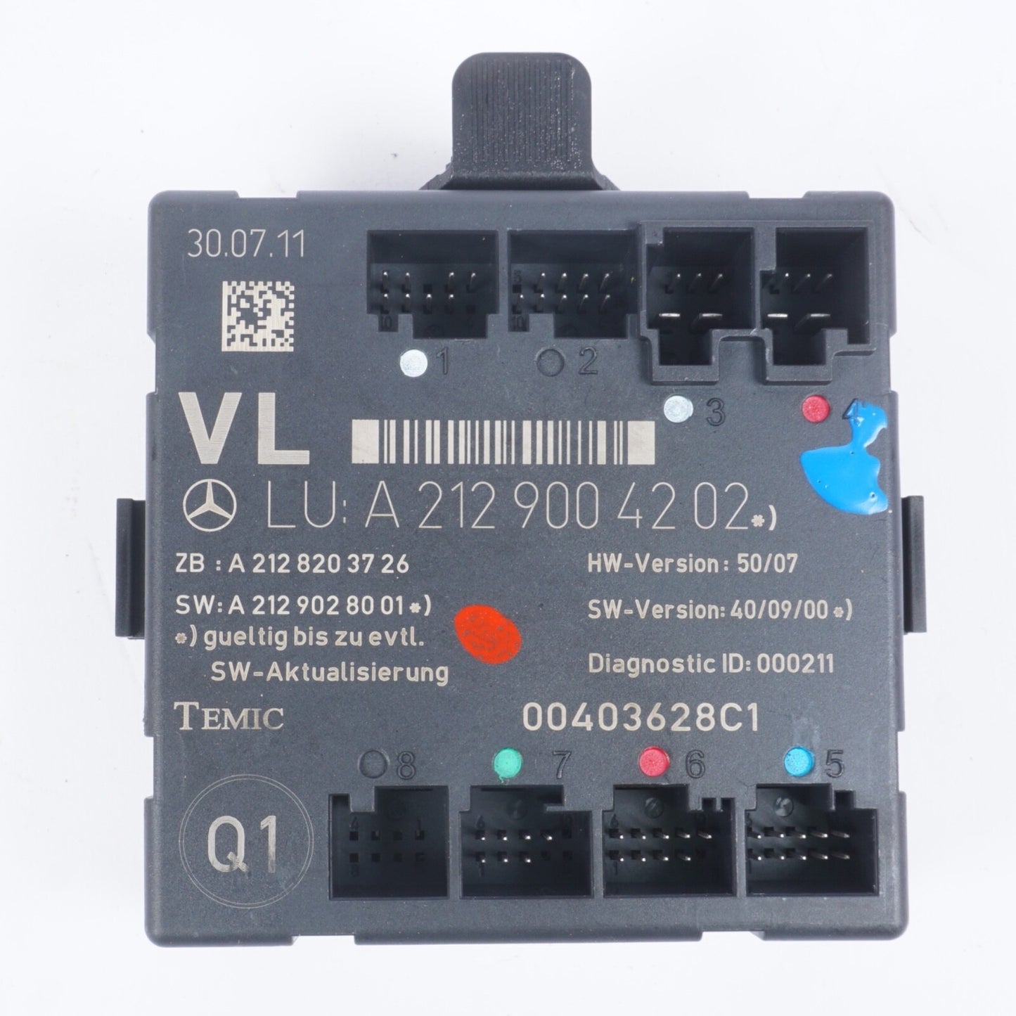 08-18 Mercedes W212 E550 E350 E400 Front Left Side Door Control Module Unit OEM