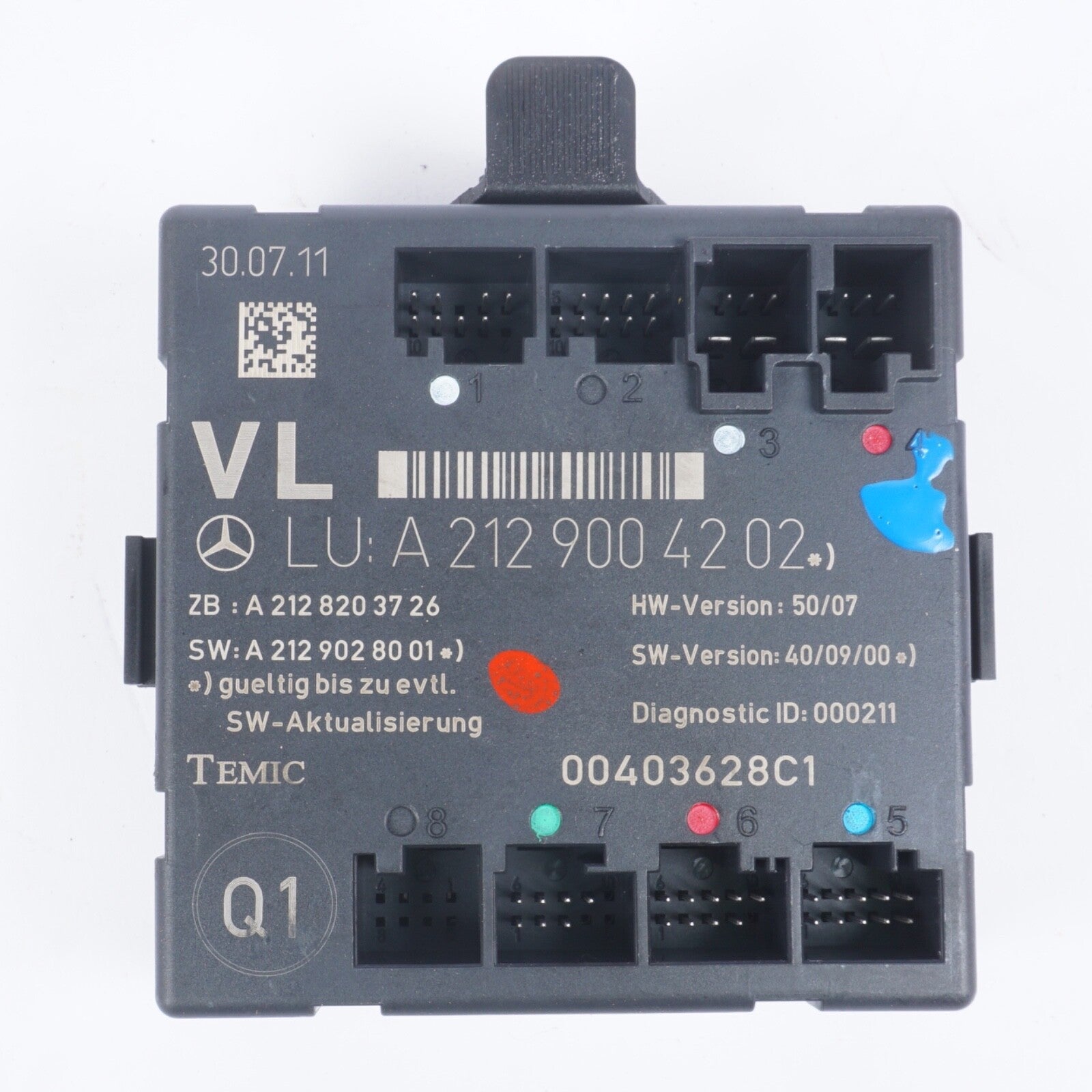 08-18 Mercedes W212 E550 E350 E400 Front Left Side Door Control Module Unit OEM