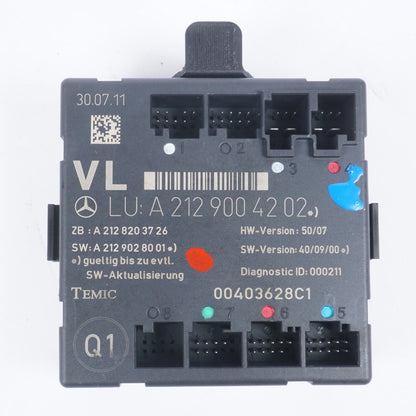08-18 Mercedes W212 E550 E350 E400 Front Left Side Door Control Module Unit OEM