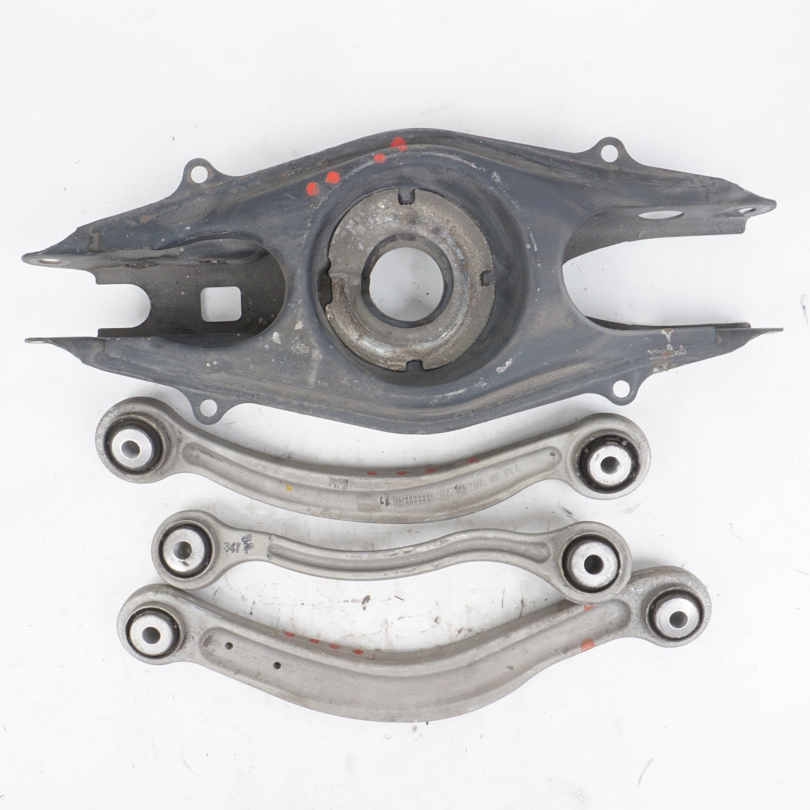 08-15 MERCEDES-BENZ W204 C250 C350 C300 REAR RIGHT CONTROL ARMS SET KIT OEM